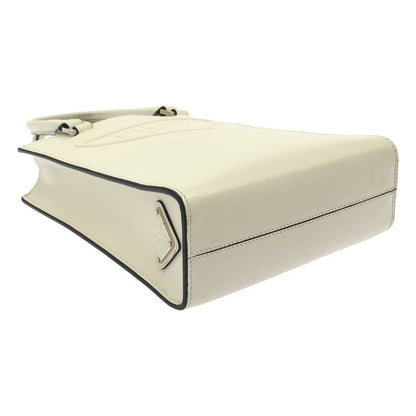 Prada - Embossed Triangle Logo 2WAY Shoulder Bag - White - Women