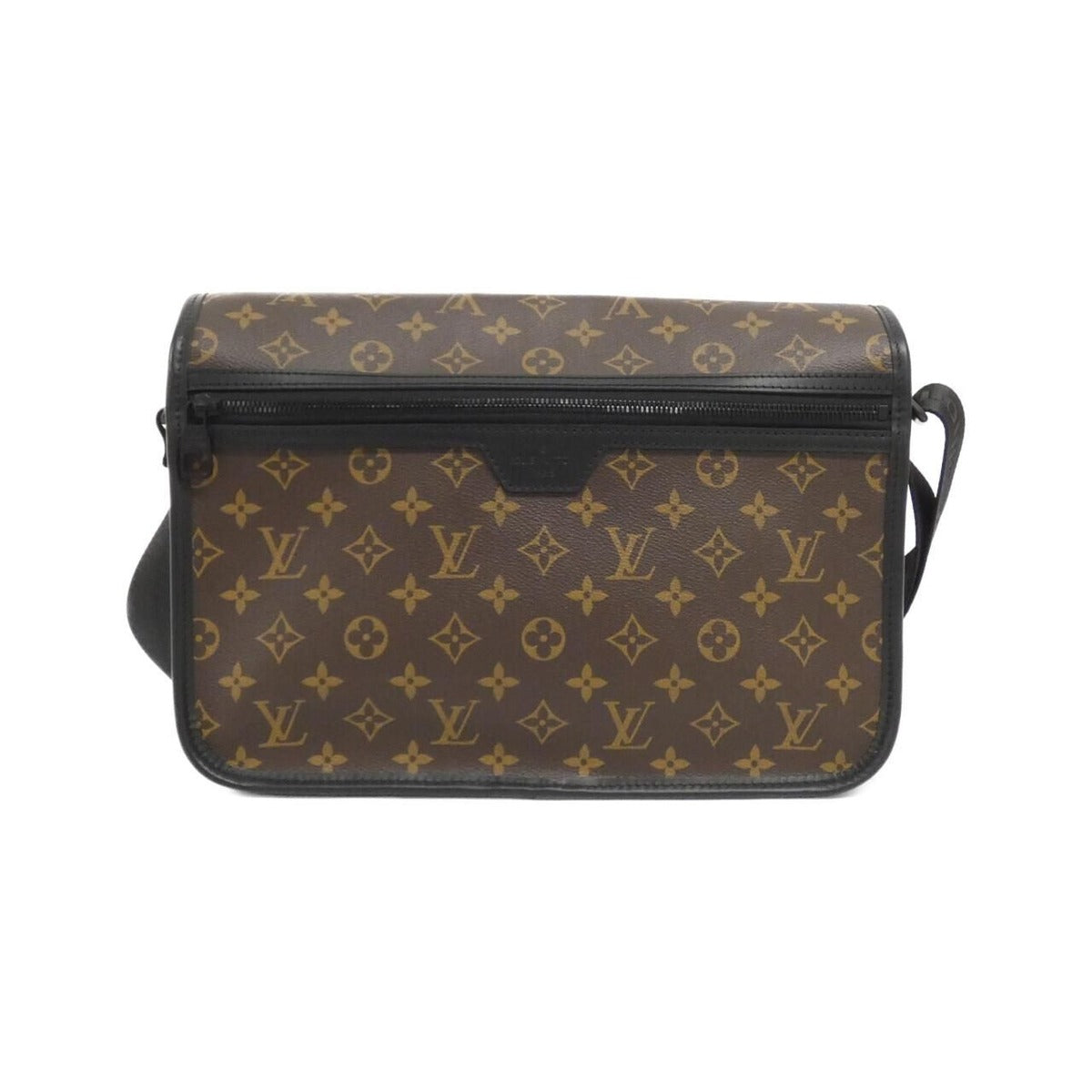 Louis Vuitton Monogram Macassar Arch Messenger MM Shoulder Bag Brown Marron Black — view 2
