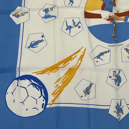 Hermes Carre 90 Vive Les Champion Viva Champion Blue