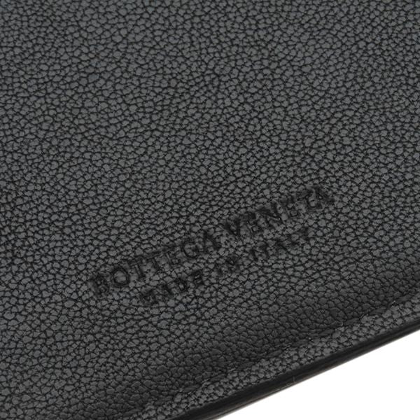 Bottega Veneta Long Wallet Intrecciato Leather Black X Brown X Khaki Black