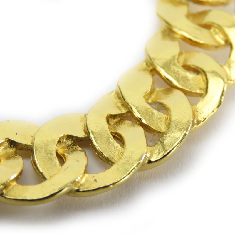 Chanel Earrings Coco Mark Metal Gold Plated Hoop Accessories Ladies Women Chanel