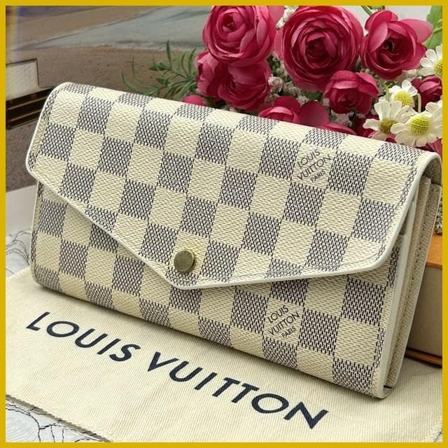Louis Vuitton Damier Azur Portefeuille Sarah Wallet