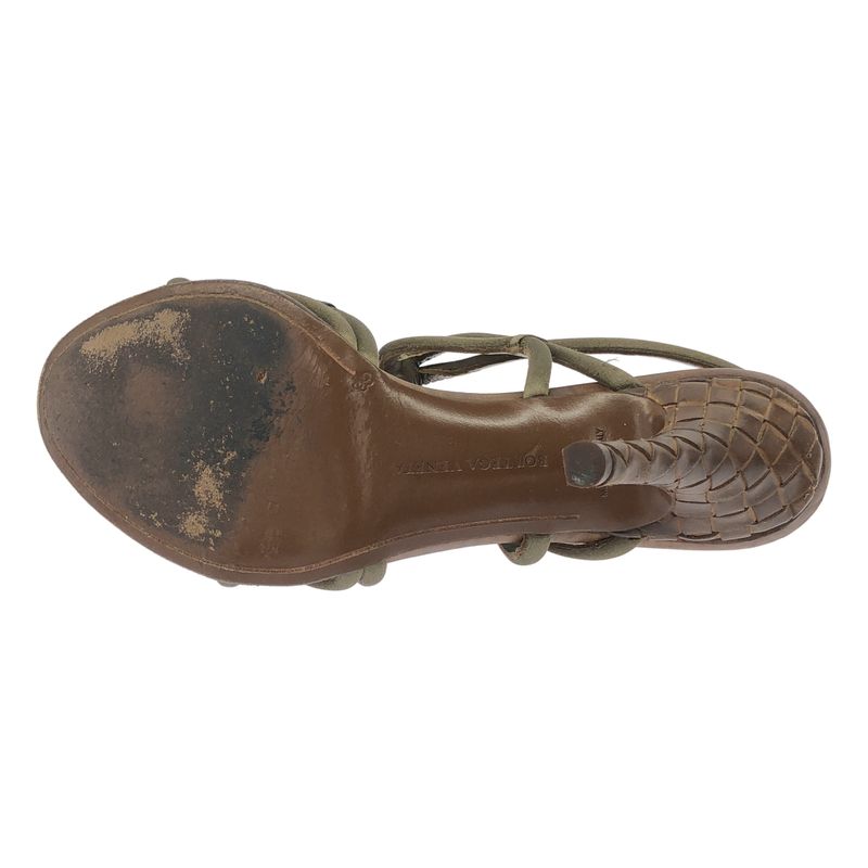 Bottega Veneta Strap Design Sandals Brown 36