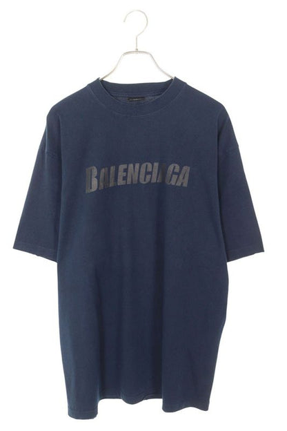 Balenciaga 651795 Tnvl1 Destroyed Logo Print T-shirt Men's XXS