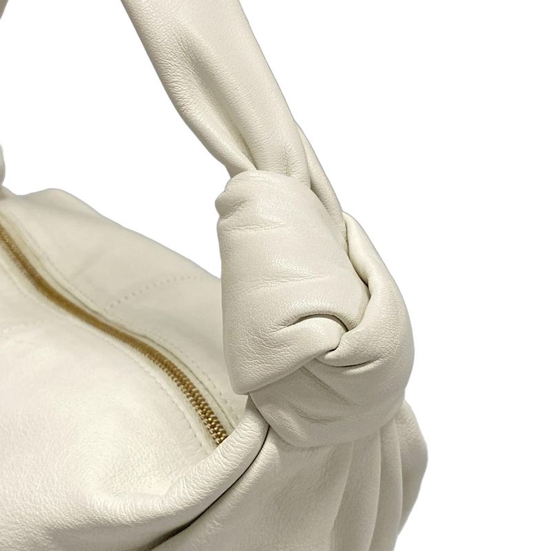 Bottega Veneta Handbag Double Knot Ivory Leather