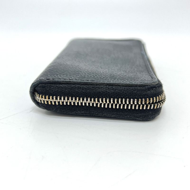 Louis Vuitton Coin Case Graphite Zippy Coin Purse N63076 Damier Graphite Canvas