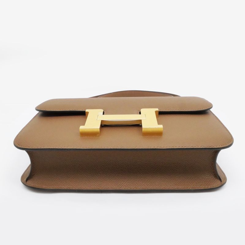 Hermes Constance 24 Milloire Arzan Epson W Engraved Leather Brown
