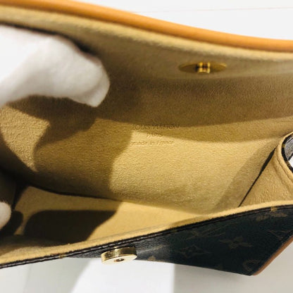 Louis Vuitton Pochette Florentine M51855 Monogram Waist Bag Brown Leather Women