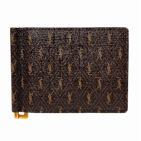 Yves Saint Laurent East West Wallet 647153 Bifold Wallet Money Clip Men's