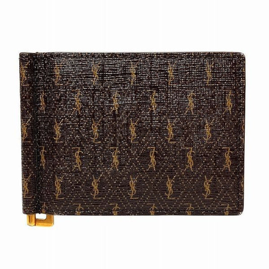 Yves Saint Laurent East West Wallet 647153 Bifold Wallet Money Clip Men's