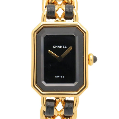 Chanel Watch Premiere S Black Leather