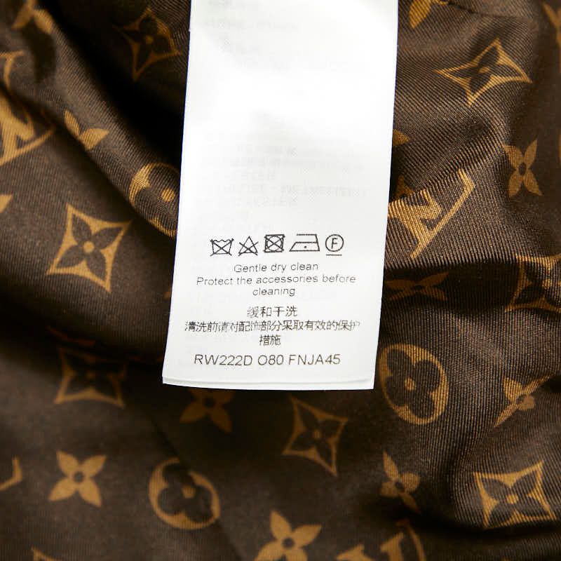 Louis Vuitton 22AW Tweed Jacket Size 36 Ivory Off-white Nylon Cotton Wool