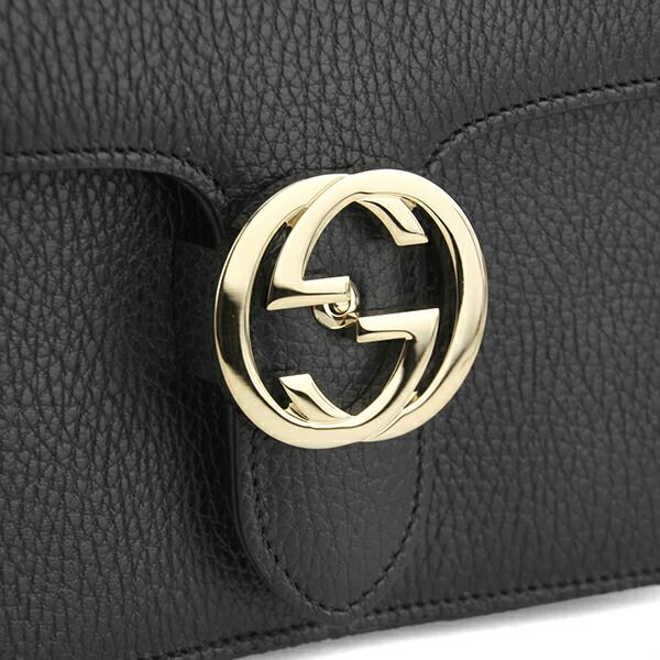 Gucci Shoulder Bag Dollar Calf Black