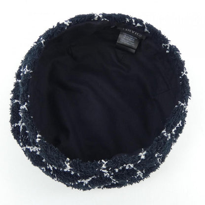 Chanel Cap Cotton White Navy — view 5