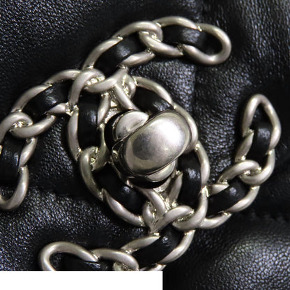 Chanel 19 Black Silver Gold Shiny Lambskin 2-Way Shoulder Bag — view 6