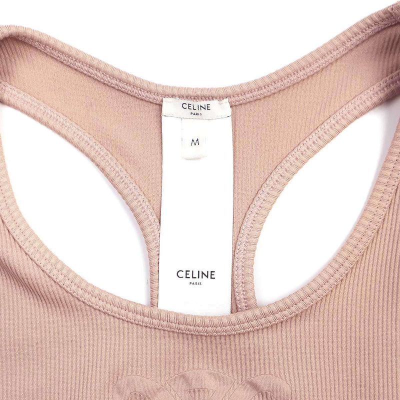 Celine Triomphe Bra Technical Jersey 2x39m547y.25rg Pink M
