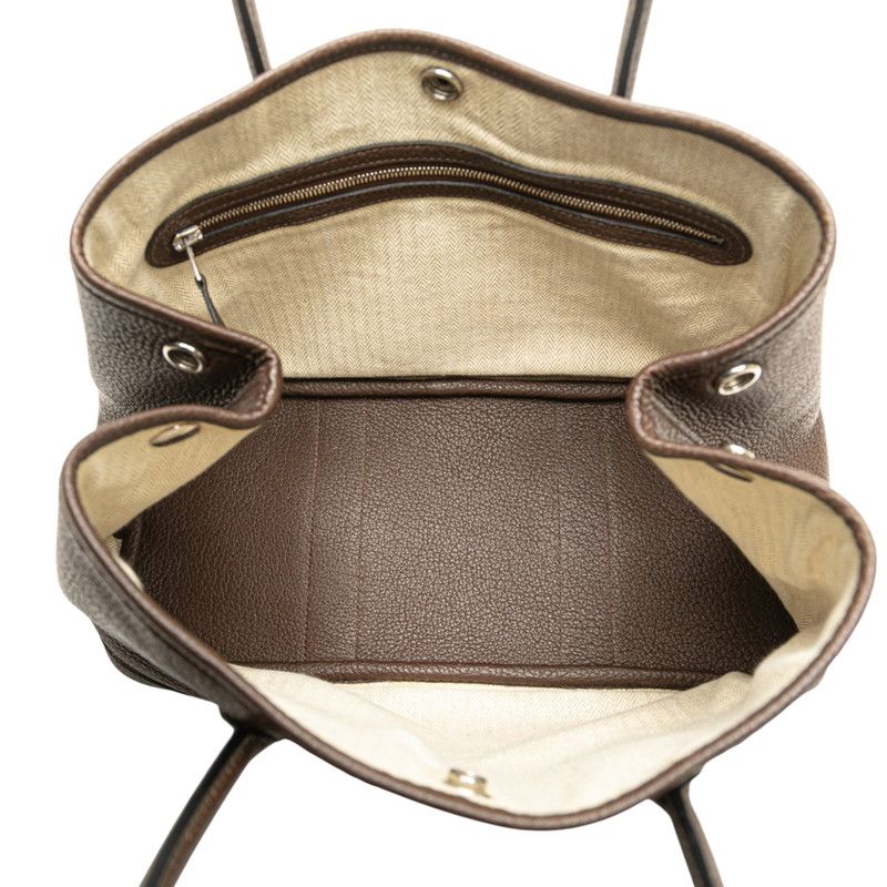 Hermes Garden Party TPM Chocolat Silver Hardware Negonda Ladies Hermes