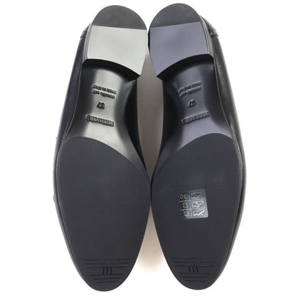 Hermes Royale Gold Hardware Moccasin H Motif Buckle Fringe Leather Loafer Black