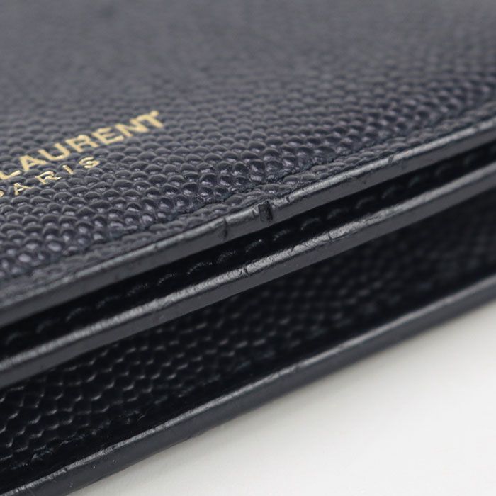 Saint Laurent Card Case 361730 Business Card Holder Leather Men's