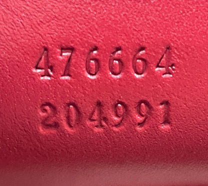 Gucci Bamboo Queen Margaret Leather Backpack Bee Red 476664 Made In Italy