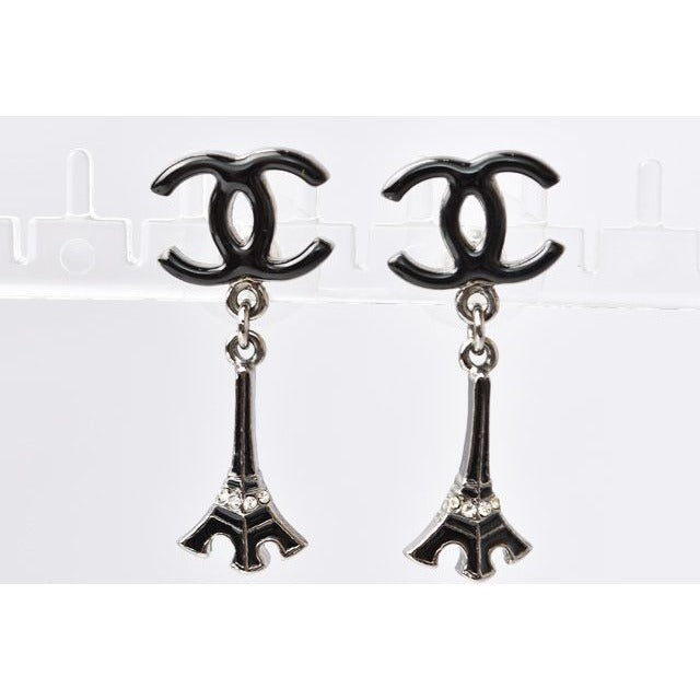 Chanel Eiffel Tower Motif in Black Silver — view 2
