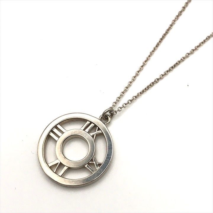 Tiffany & Co Atlas Open Circle Silver Necklace