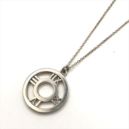 Tiffany & Co Atlas Open Circle Silver Necklace