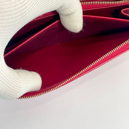 Celine Round Zipper Leather Zipped Wallet Long Wallet 24-2201l