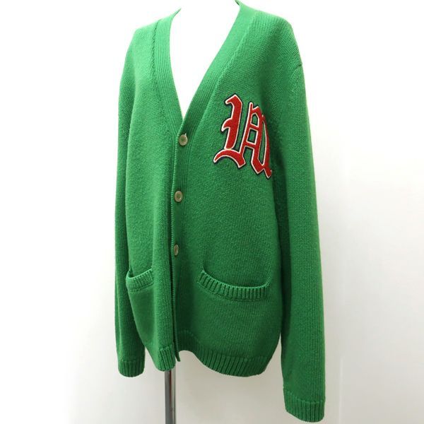 Gucci Cardigan #S 175 92A Wool Green DIY Scorpion Initial Thick Gucci