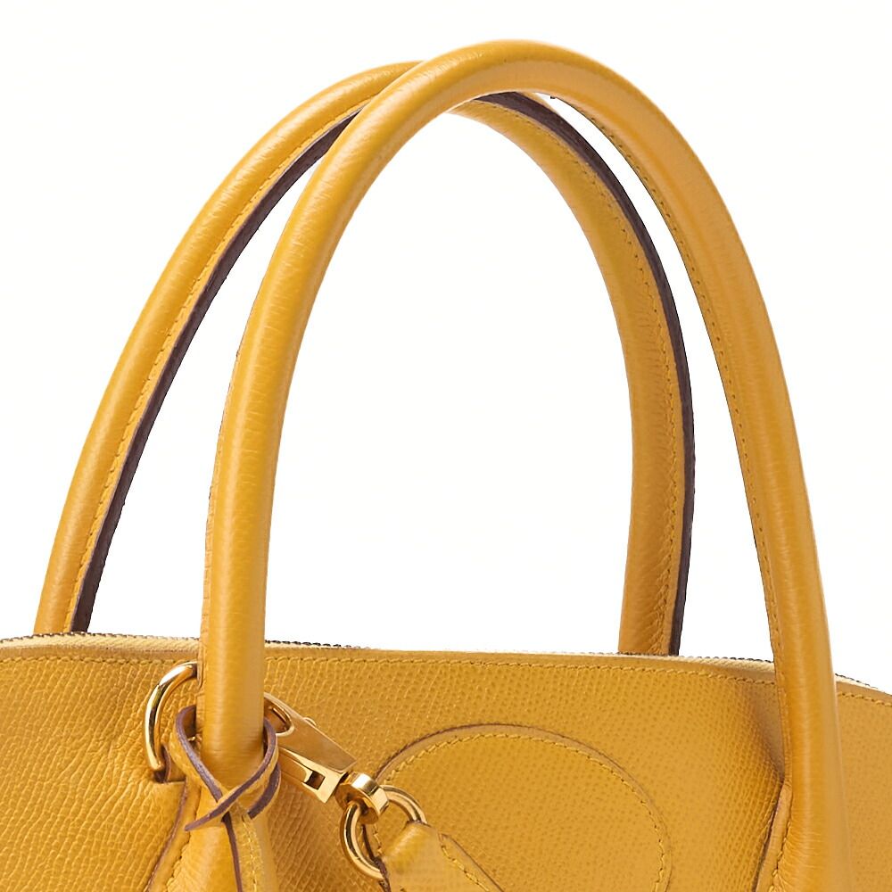 Hermes Bolide 35 Handbag Shoulder Bag Courchevel Jeanne Jaune (gold Hardware)