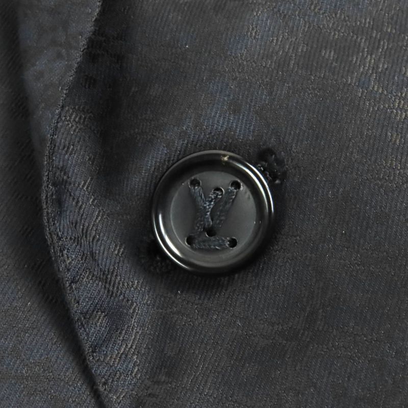 Louis Vuitton 2023 Hofj8w 100% Wool PONT NEUF FIT Allover Peaked Lapel Single