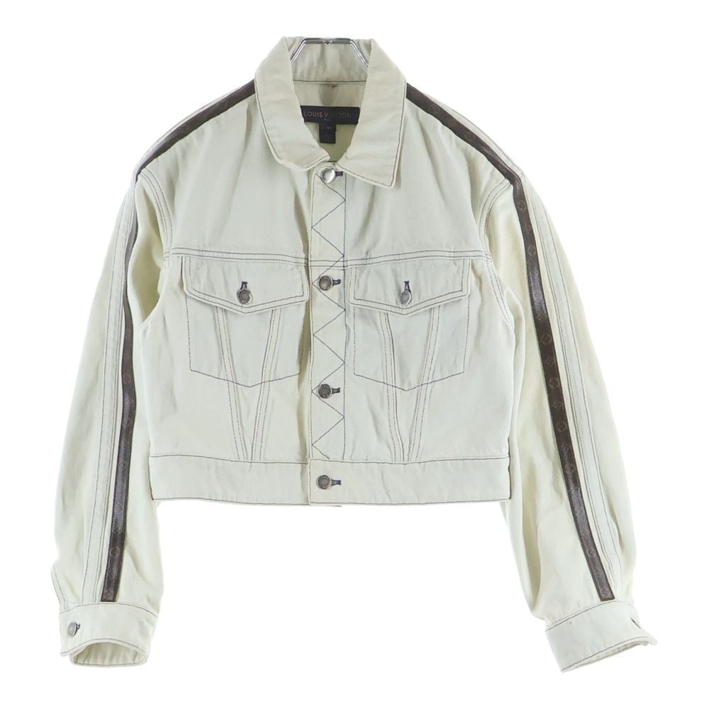 Louis Vuitton Light Blue Denim Jacket Monogram Brown