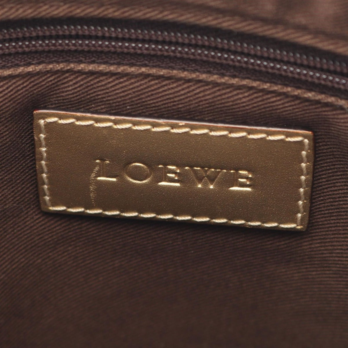 Loewe Shoulder Bag Repeat Anagram White Canvas Leather — view 4