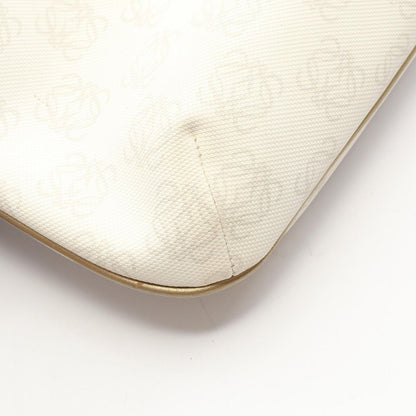 Loewe Shoulder Bag Repeat Anagram White Canvas Leather — view 7