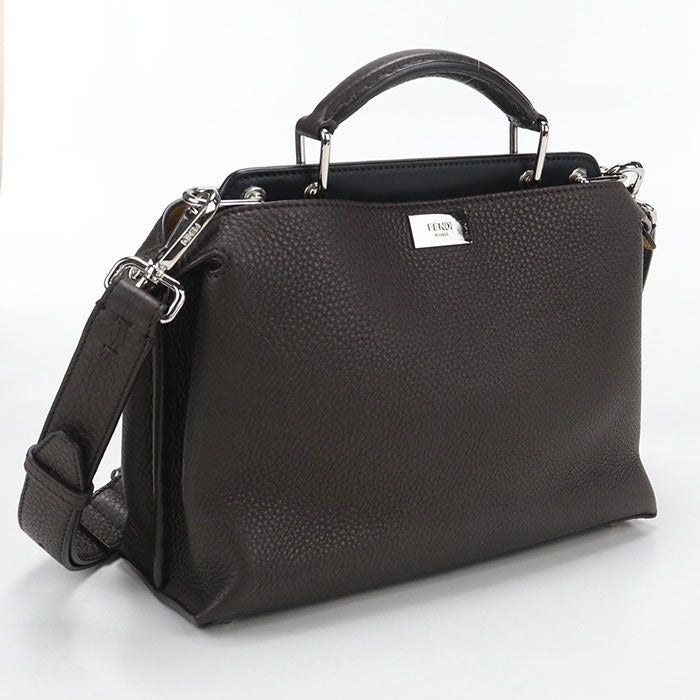 Fendi Mini Essential Peekaboo Handbag Leather
