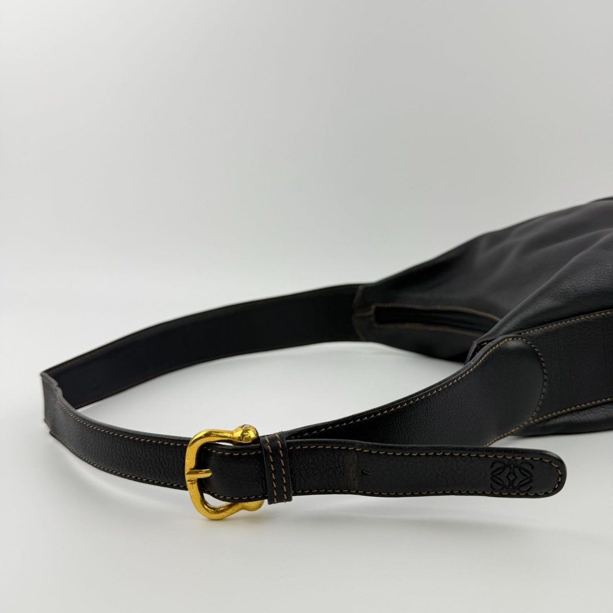 Loewe Shoulder Bag Black Leather Vintage — view 13