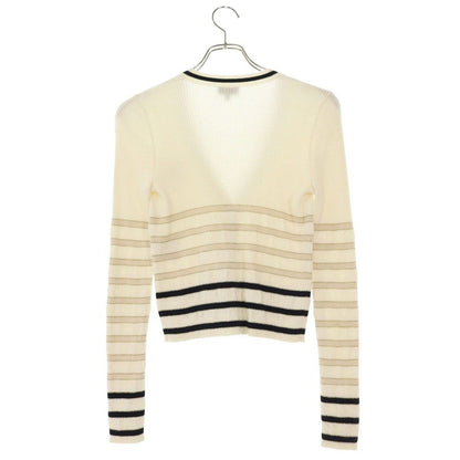 Chanel CC Logo Heart Border Cashmere Digan 36 Cardigan — view 2