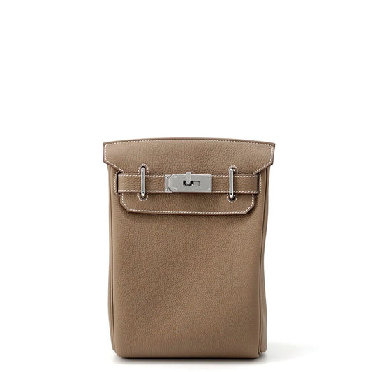Hermes Belt Bag Kelly Hac a Dos PM Etoupe Silver Togo