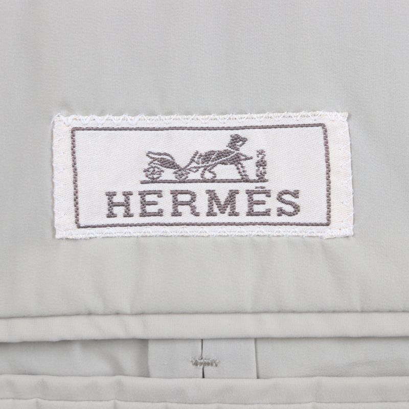  Hermes 22AW Silver Hardware Lightweight Single Chester Mod Coat With Padding