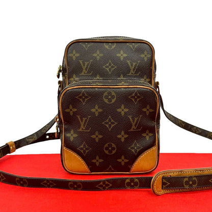Louis Vuitton Vintage Amazon Monogram Leather Mini Shoulder Bag Pochette Brown