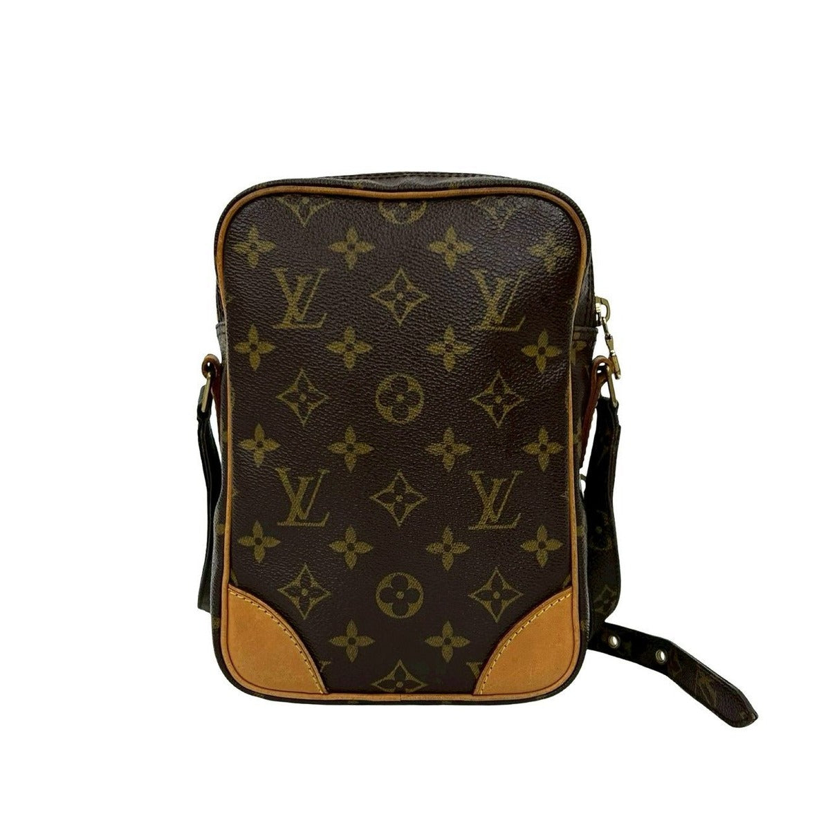 Louis Vuitton Vintage Amazon Monogram Leather Mini Shoulder Bag Pochette Brown — view 3
