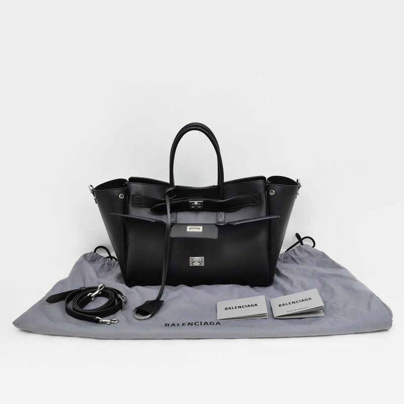 Balenciaga Bel Air Carryall Bag Small 835689 Black Hand Shoulder - 2WAY