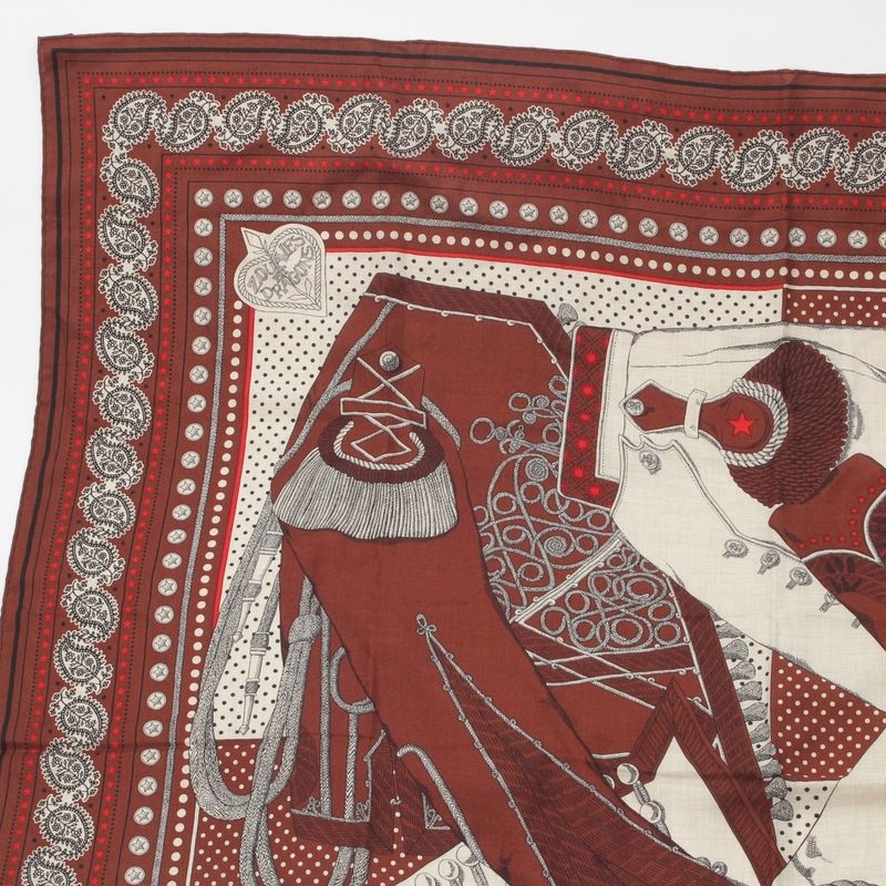 Hermes Carre Geant 140 Zouaves Et Dragons Zouaves And Dragons Cashmere And Silk