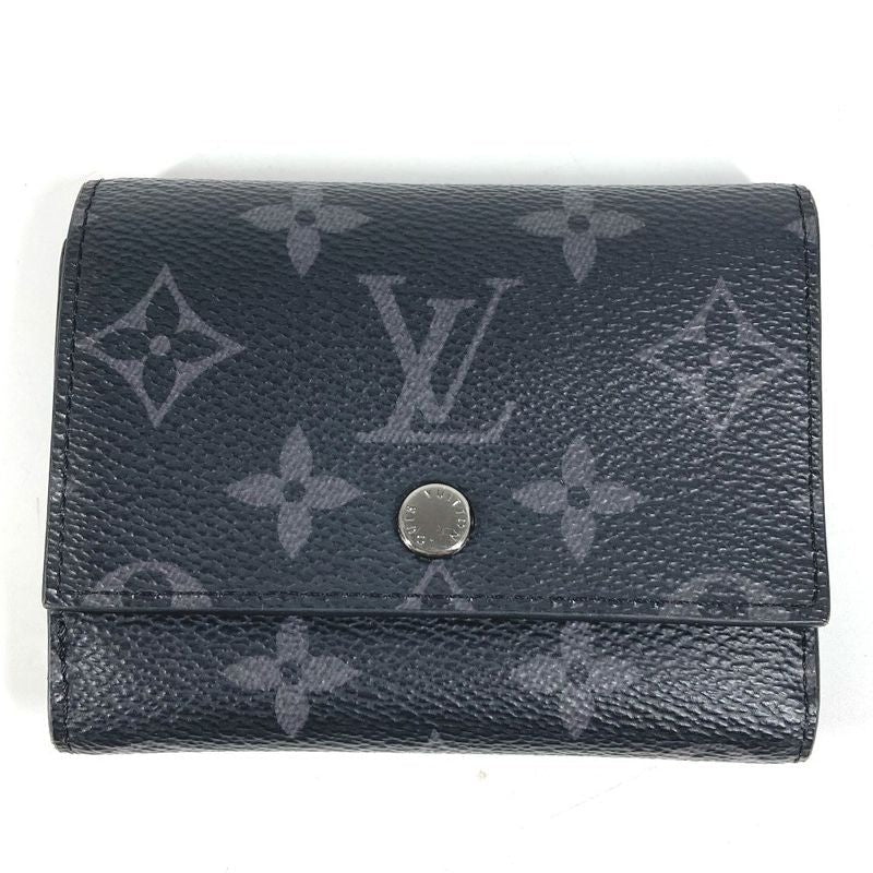Louis Vuitton Trifold Wallet Victor Monogram Eclipse Canvas Black