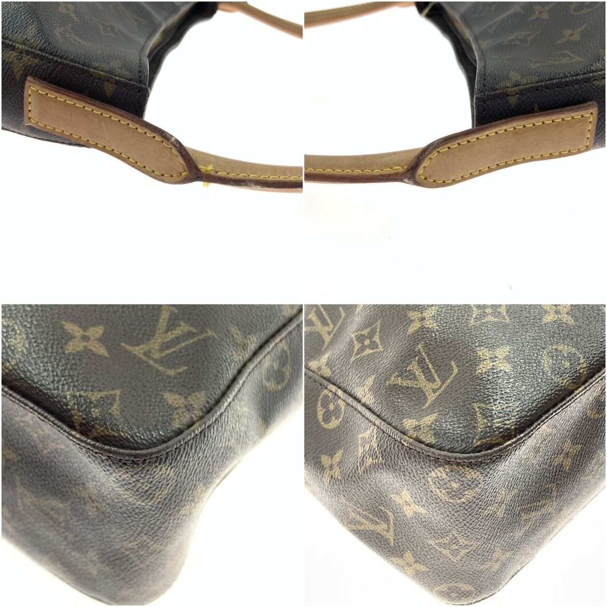 Louis Vuitton Monogram Looping GM Shoulder Bag M51145 Brown