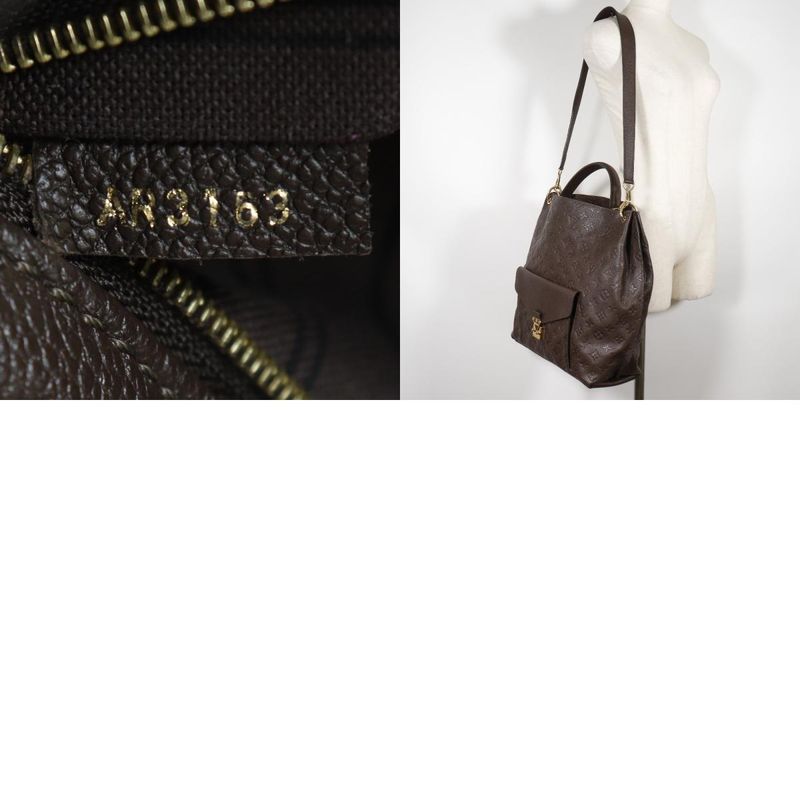 Louis Vuitton Metis 2WAY M40809 Monogram Empreinte Terre Brown Ar3163 Ladies