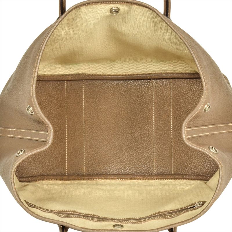 Hermes Garden Party PM Tote Bag Negonda □L Engraved Etoupe