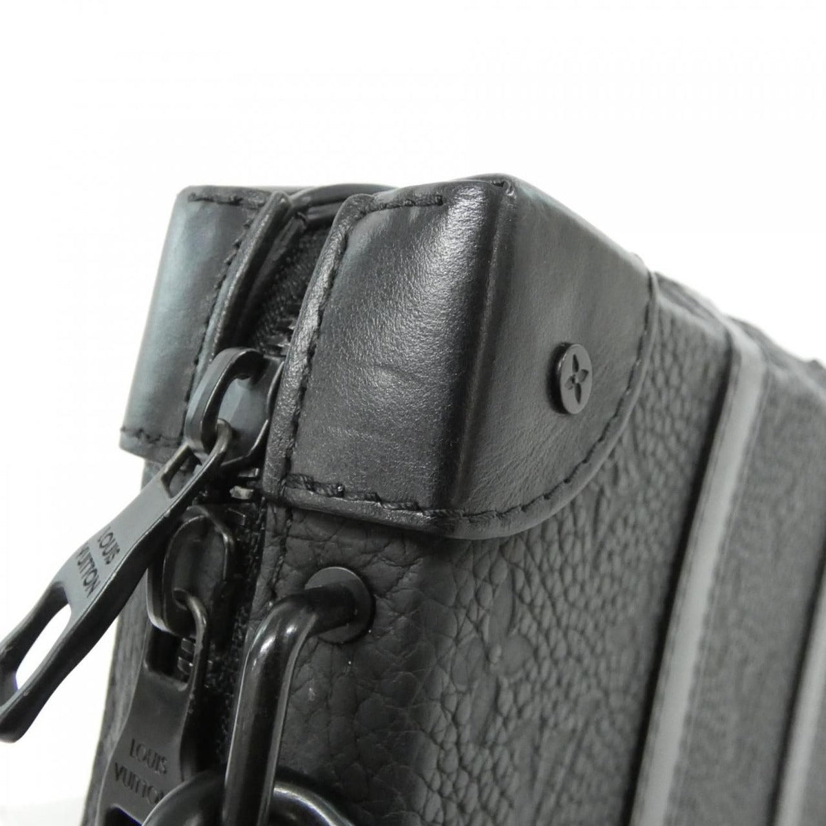 Louis Vuitton Taurillon Monogram Soft Trunk Wallet Shoulder Bag — view 3