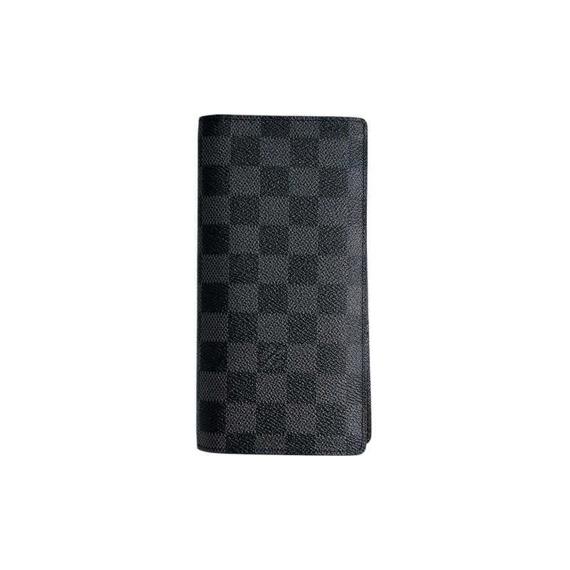 Louis Vuitton N62665 Damier Graphite Foldable Portefeuille Blazer Long Wallet