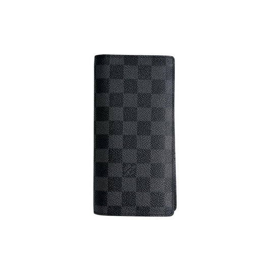 Louis Vuitton N62665 Damier Graphite Foldable Portefeuille Blazer Long Wallet